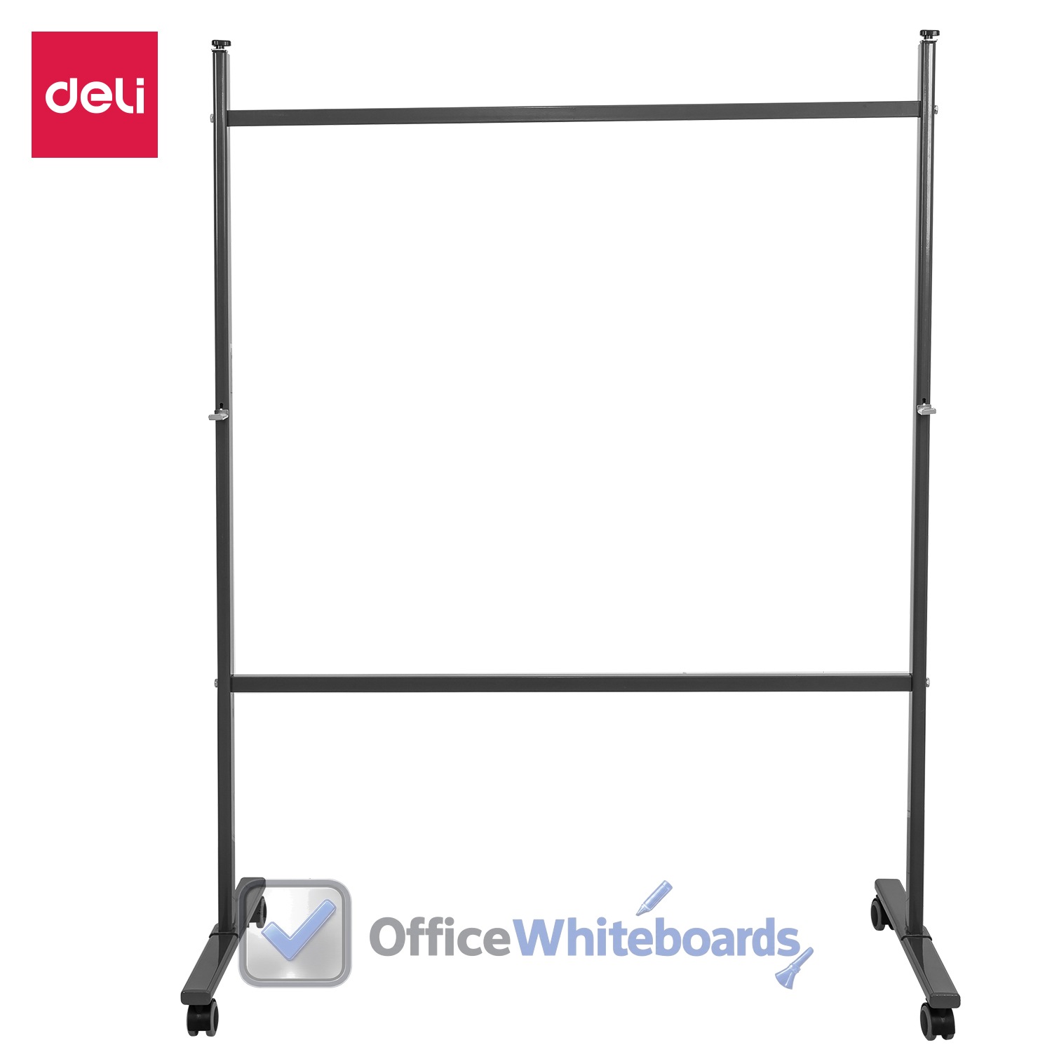 Deli Whiteboard Stand Grey — E7870